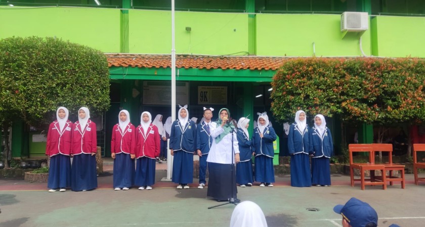 Kegiatan kampanye Ketua OSIS dan Ketua MPK MTsN 33Jakarta